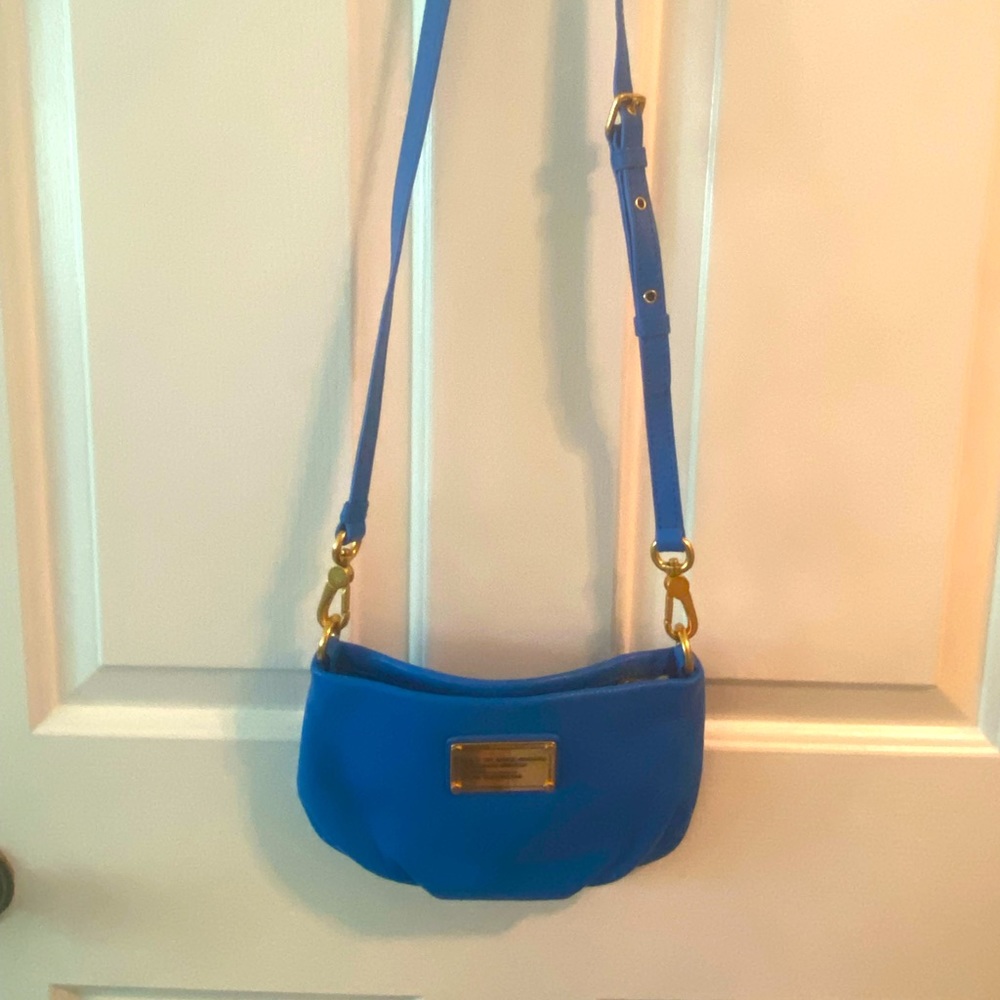 Marc Jacobs Scuba Blue Zippered Crossbody Bag